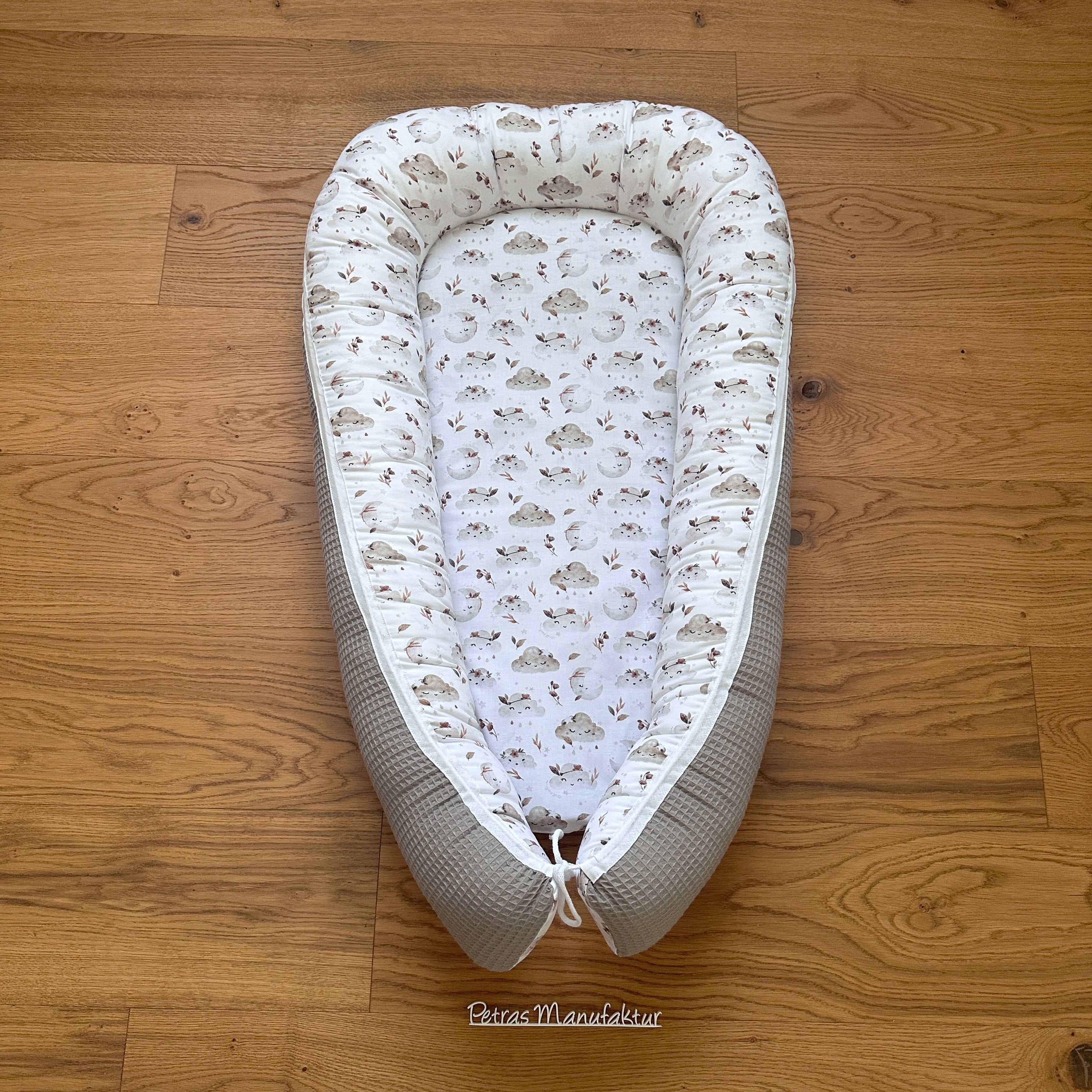 Babynestchen "Wolken beige"